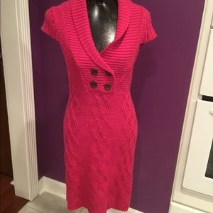 Red camel hot pink sweater dress XL juniors